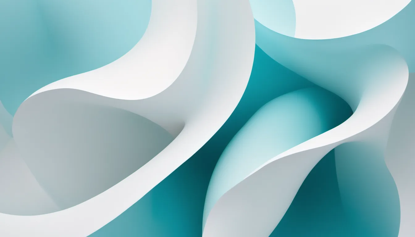 Abstract hard drive finder illustration in deep cyan and pale ice blue on white — decorative header for Hard Drive Finder — Filter 278 Drives on Published Specs