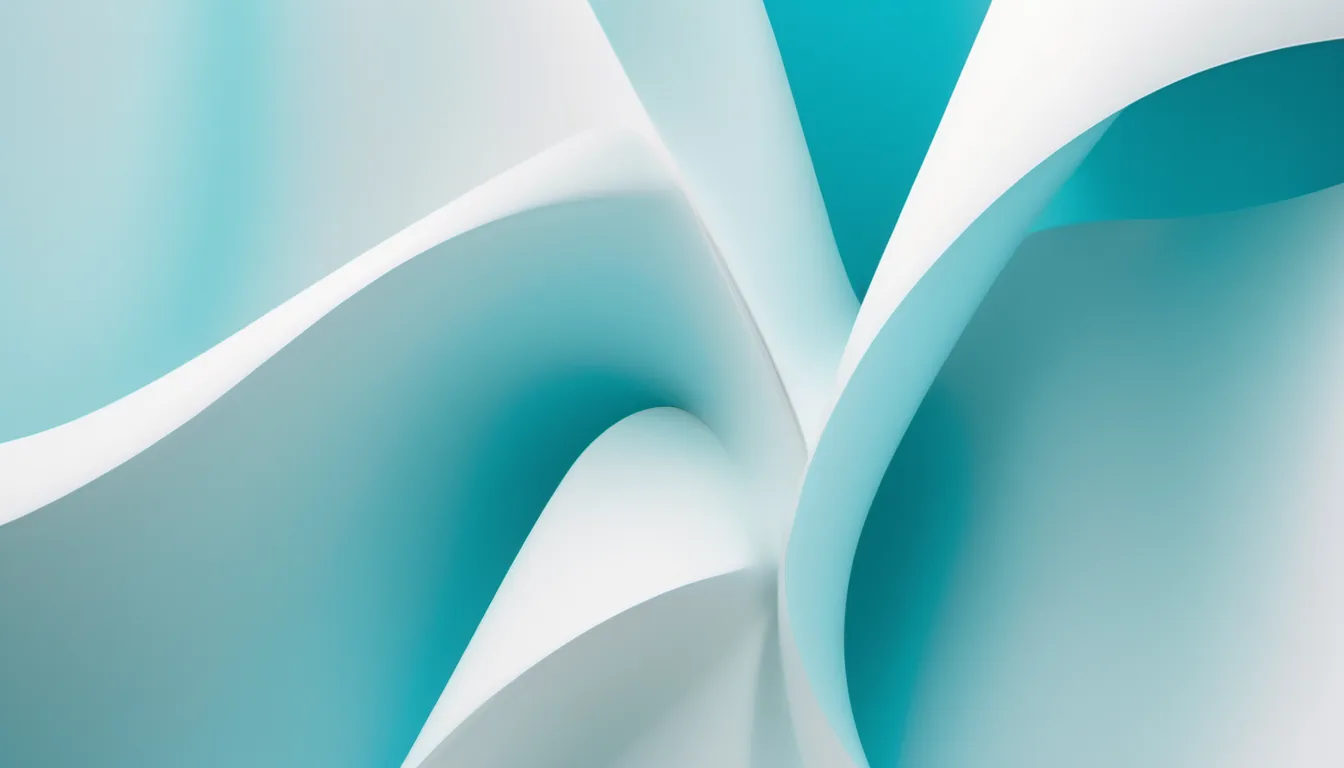 Abstract home illustration in deep cyan and pale ice blue on white — decorative header for Hard drive specs and the price per terabyte behind them